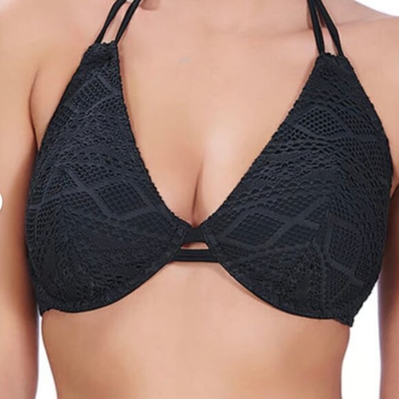 Freya Sundance Bikini Top - Black size 32DD NWT - Picture 1 of 7
